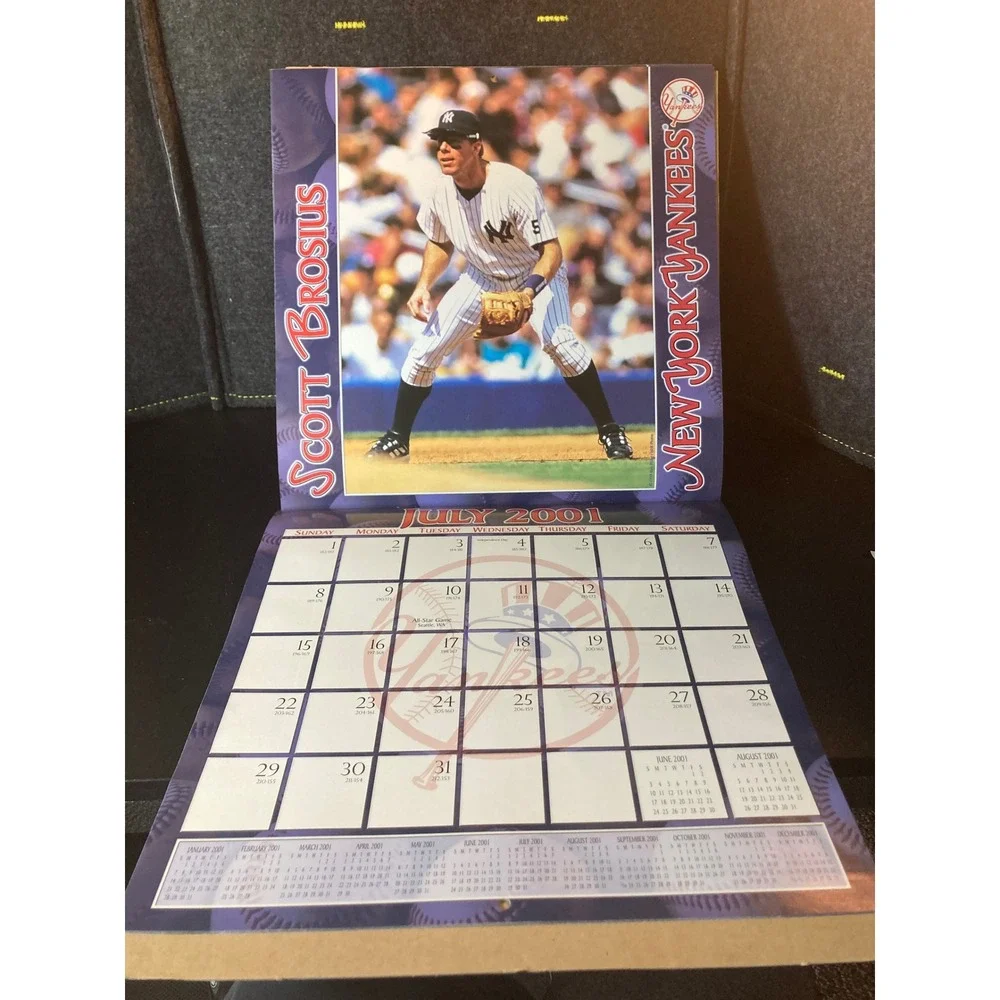 New York Yankees 2001 Team Calendar MLB Vintage Derek Jeter Jorge Posada JT & Co